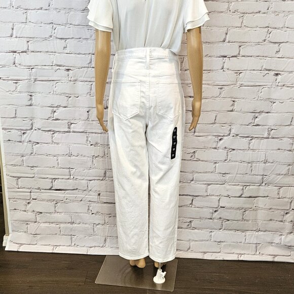 NWT!!! J.Crew Factory - Essential straight high rise button fly white jeans - Picture 12 of 13